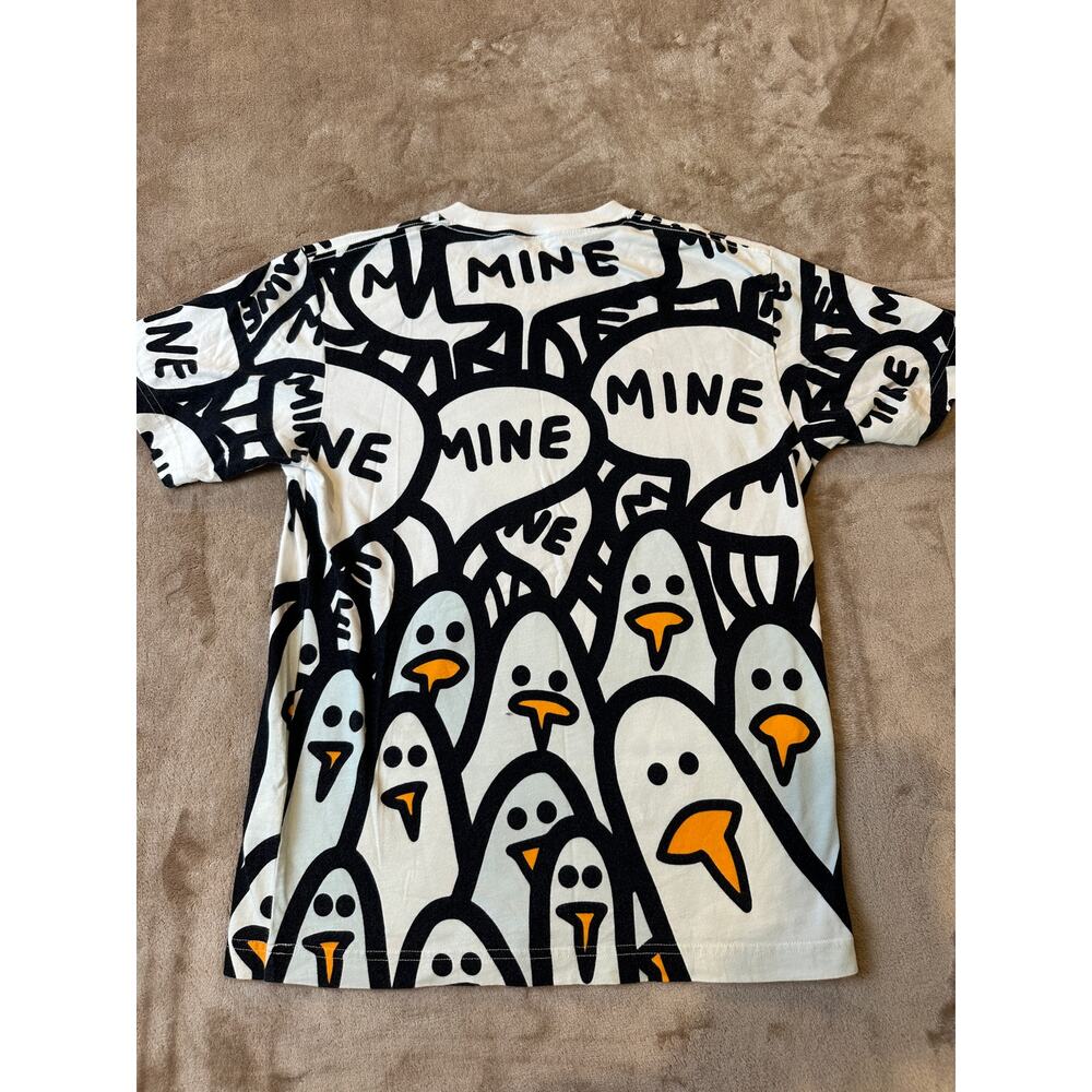 Disney UTGP Penguin Mine Graphic T-Shirt White Black XS - Picture 6 of 6